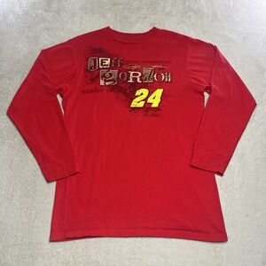 Chase Authentic Jeff Gordon Mens Red NASCAR Racing 24 Dupont Long Sleeve Shirt M